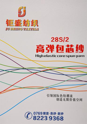 28S/2高彈包芯紗