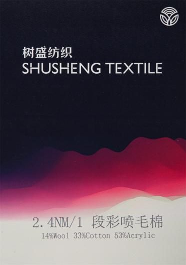 2.4NM/1 段彩噴毛棉