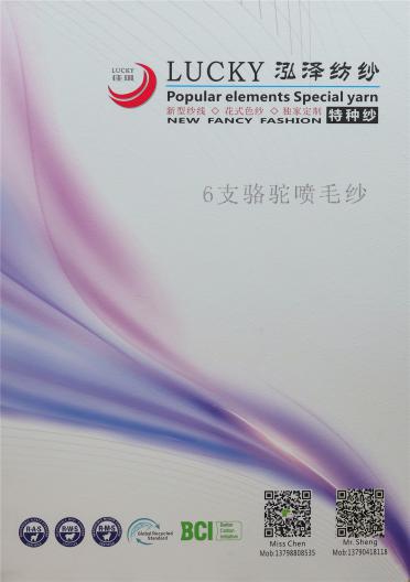 6支駱駝噴毛紗