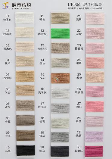1/10NM進(jìn)口和紙紗