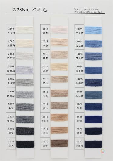 2/28Nm 棉羊毛