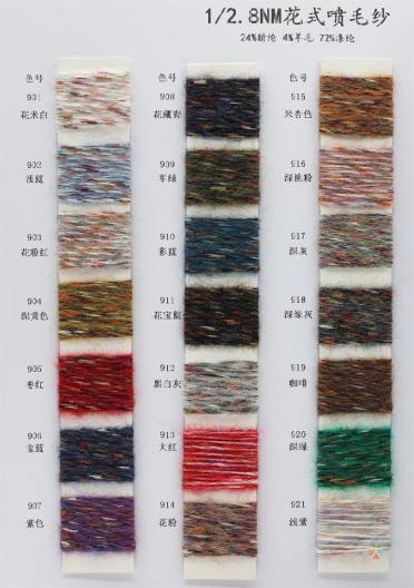 1/2.8NM 花式噴毛紗