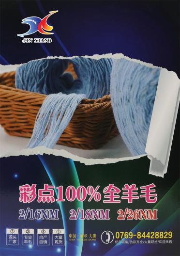 2/26NM 彩點100%全羊毛