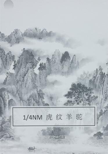 1/4NM 虎紋羊駝