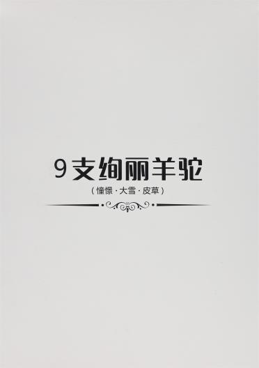 9支絢麗羊駝