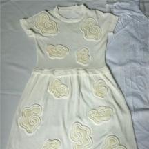 毛衣連衣裙立體壓花加工 服裝填充式立體定型LOGO壓印加工
