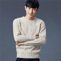 新品男裝時尚圓領長袖毛衣