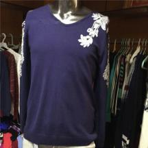 新款男士V領長袖毛衣