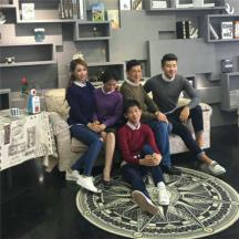 圓領套頭打底毛衣 親子家庭裝