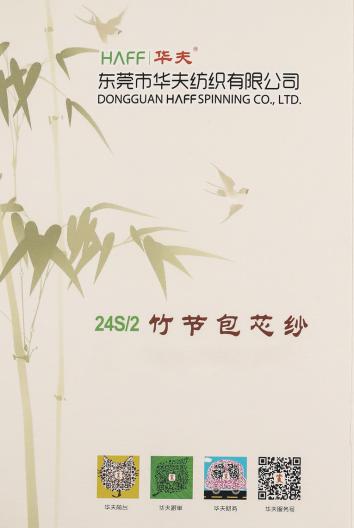 24S/2竹節包芯紗