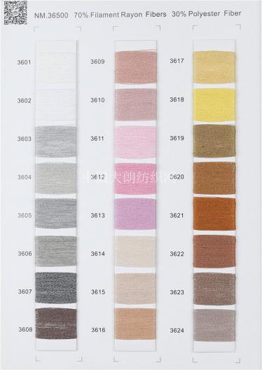 NM.36500  70%Filament Rayon Fibers 30%Polyester Fiber