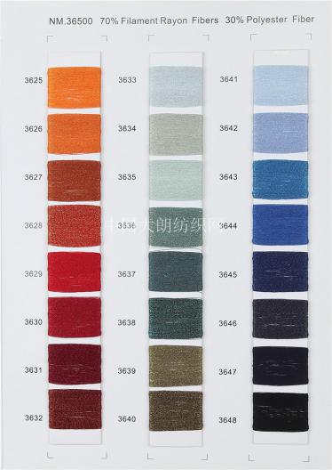NM.36500  70%Filament Rayon Fibers 30%Polyester Fiber
