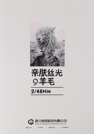 2/48NM親膚絲光9羊毛